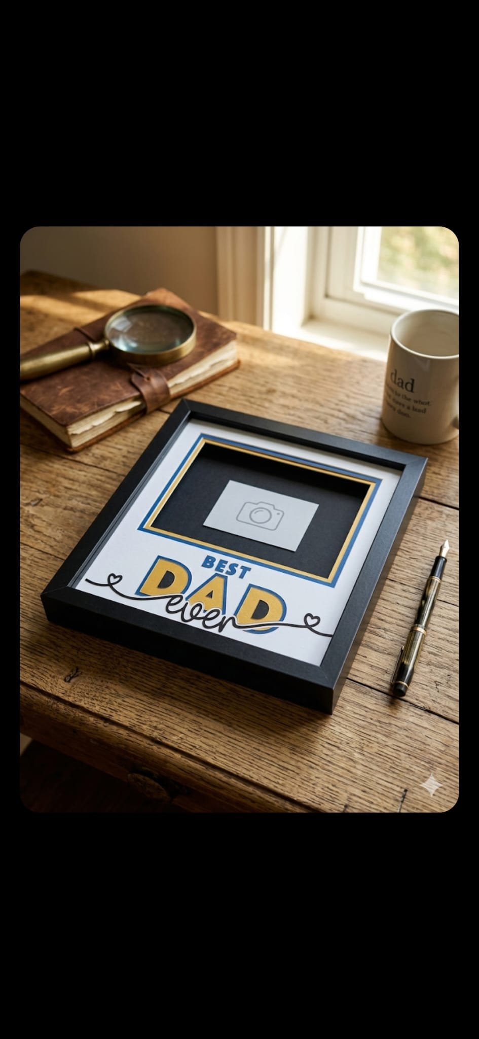 Best Dad Ever Shadow box Photo Frame