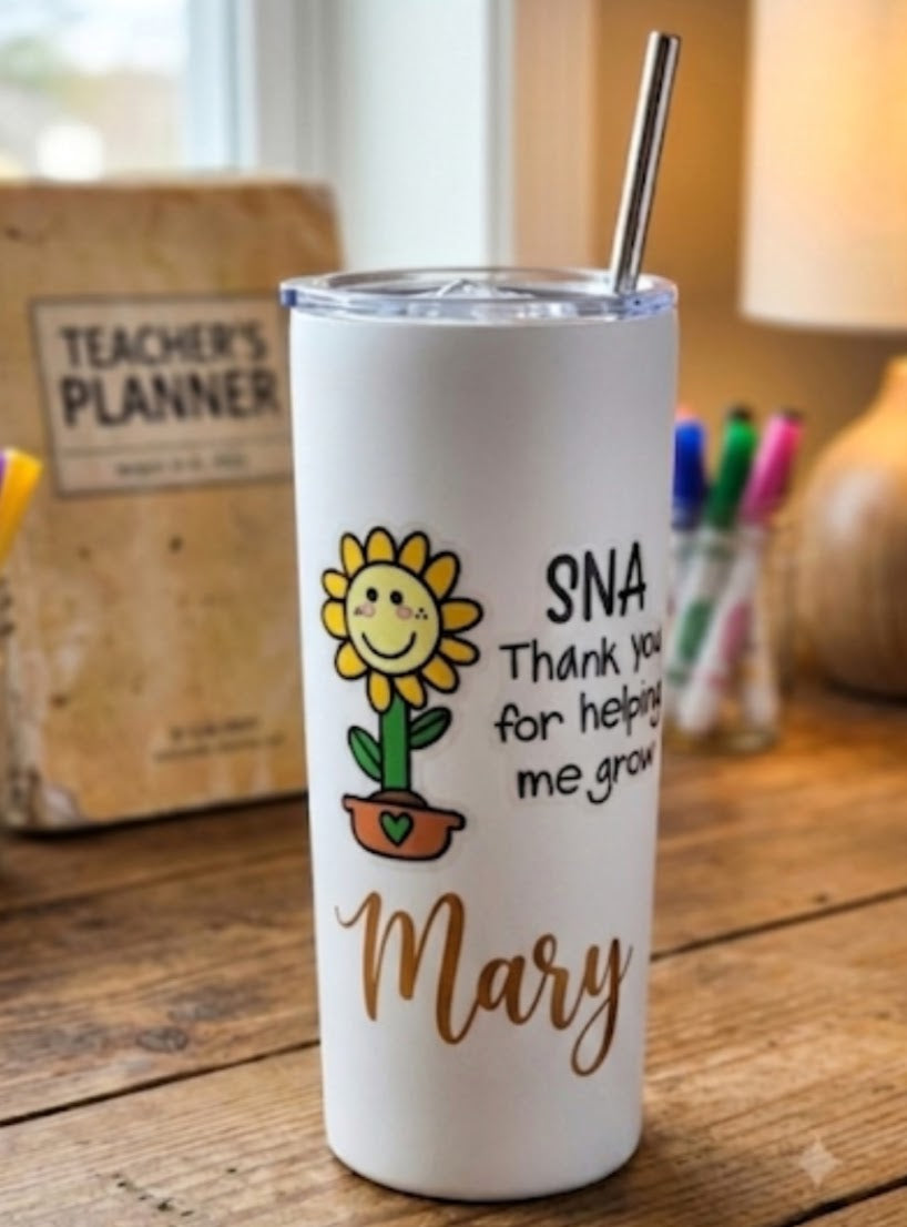 SNA Thank you for helping me grow drinks tumbler