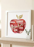 Shadow box apple design  frame for teacher.