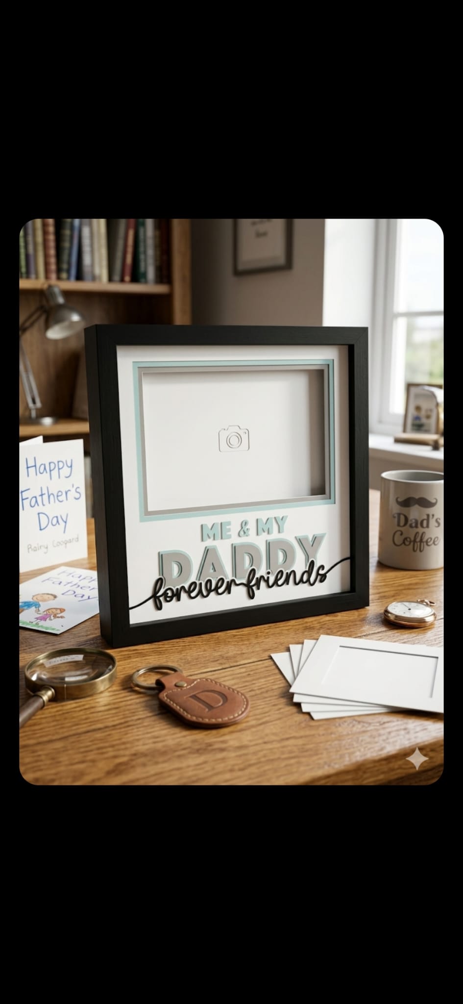 Me & my Daddy forever friends shadow box photo frame.