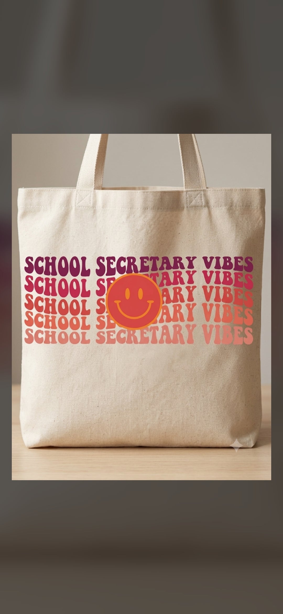 School secretary vibe tote bag & purse