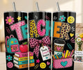 Teacher, teacher, love, inspire Coffee tumbler.